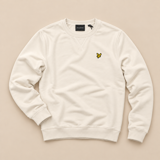 LYLE & SCOTT- Felpa estiva Uomo girocollo, tex.cotone garzato, Col.Cove