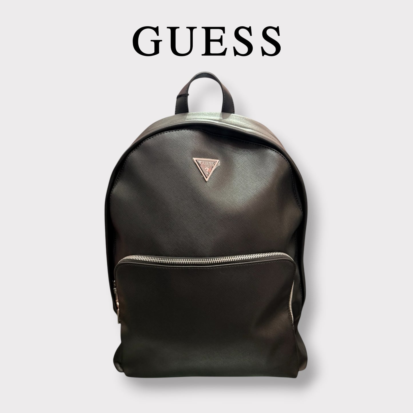 GUESS- Zaino Uomo, in pelle, Col.Nero