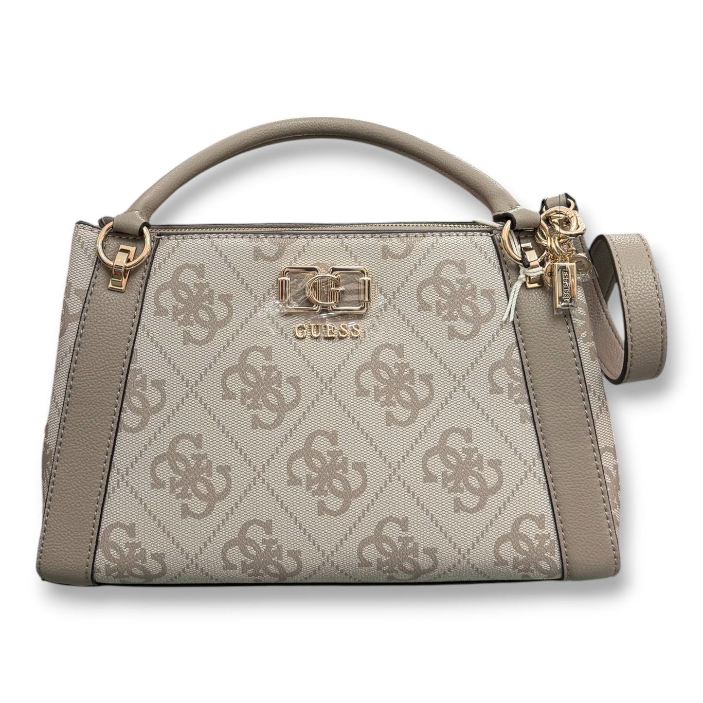 GUESS- Borsa Donna, Group:CARNILLA LOGO, Col.DARK TAUPE LOGO