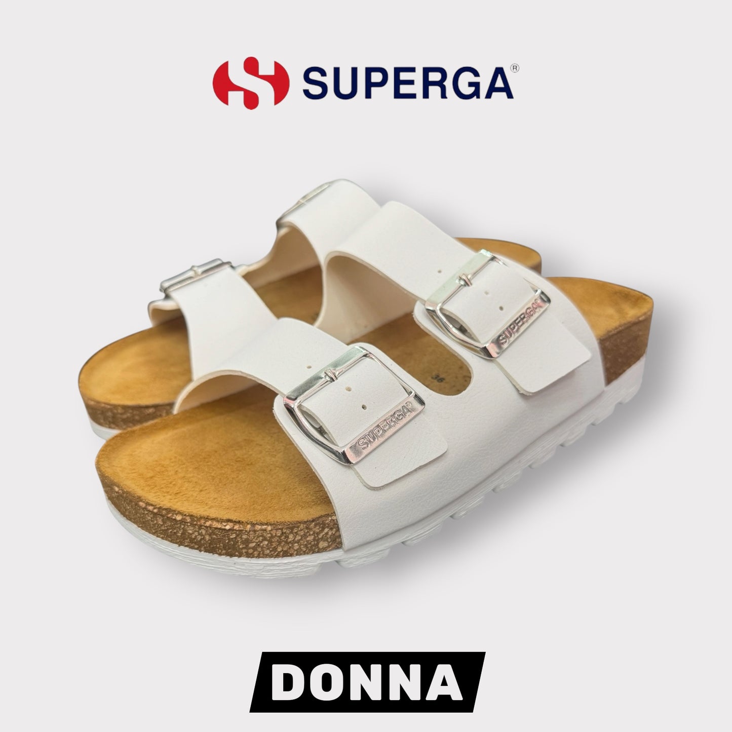 SUPERGA- Scarpe Donna, con platform, col.Bianco
