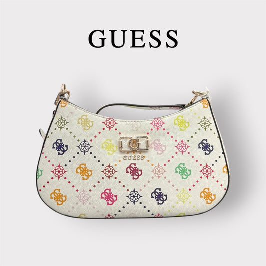 GUESS- Borsa Donna, Group:EMILIE LOGO, Col.MULTILOGO