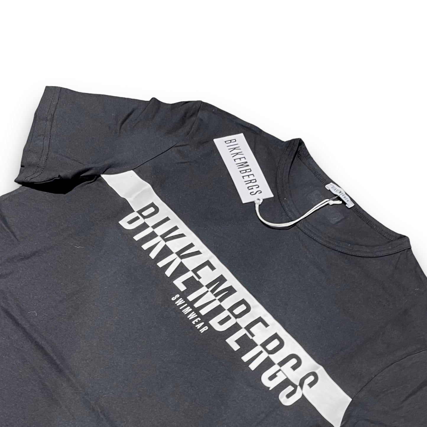 T-shirt BIKKEMBERGS Uomo con stampa frontale,col.Nero, RegularFit