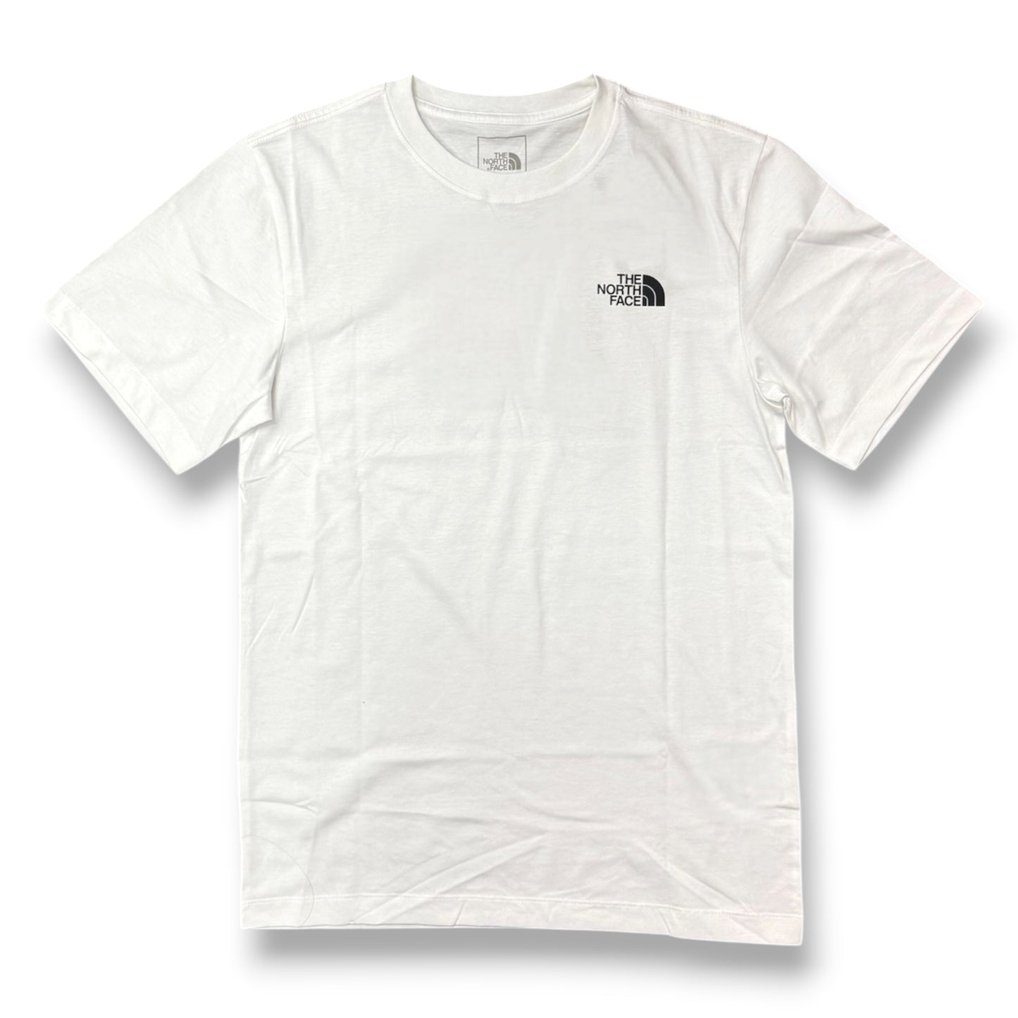 THE NORTH FACE- T-Shirt Uomo con logo lato cuore e stampa sulla schiena, Col.Bianco
