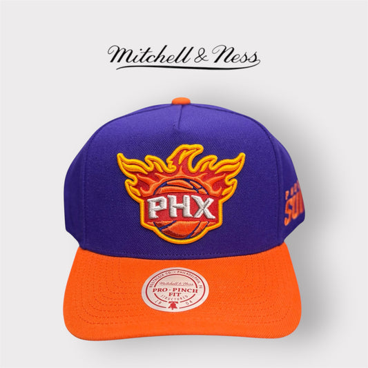 MITCHELL&NESS-Cappello PHOENIX SUNS, Col.Viola/Arancione