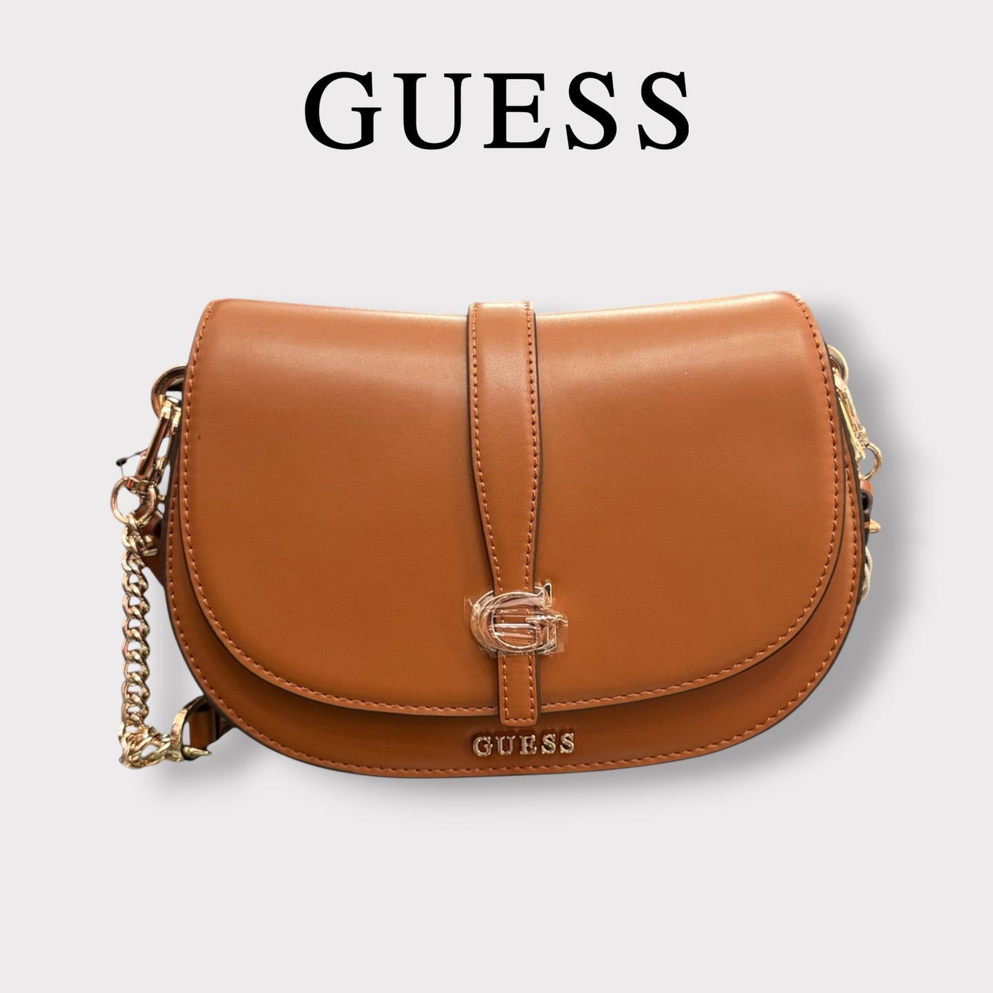 GUESS- Borsa Donna, Group:CARRIE, Col.COGNAC
