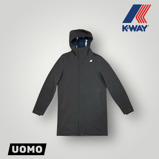 Giubbotto K-WAY Uomo con interno in pile, mod.Thomas Bonded, Col.Nero