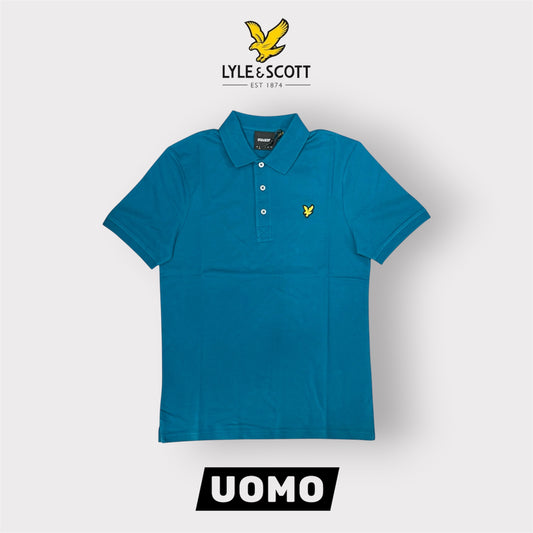 LYLE & SCOTT- Polo, Regular Fit, Col.Lagoon