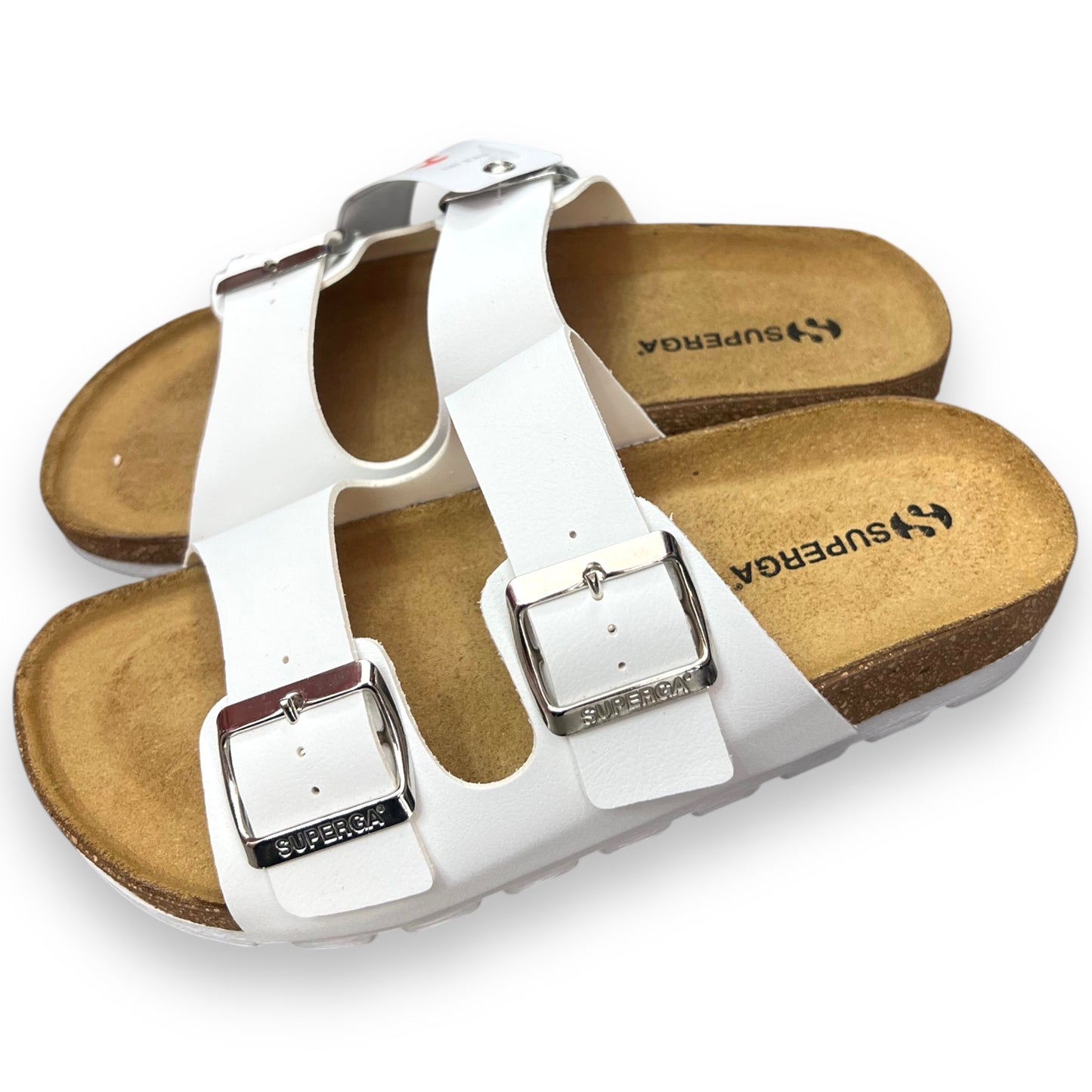 Ciabatte SUPERGA Donna, con platform, col. Bianco