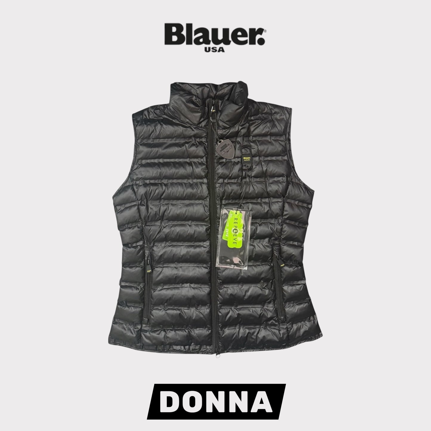 BLAUER- Giubbotto Donna smanicato, col.Nero (SS23)
