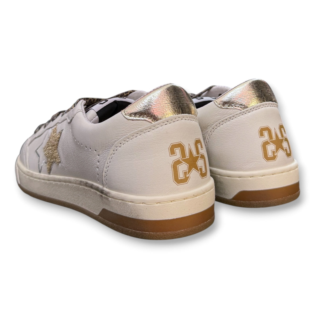 2 - STAR, Scarpa Donna, Col.Bianco/Oro