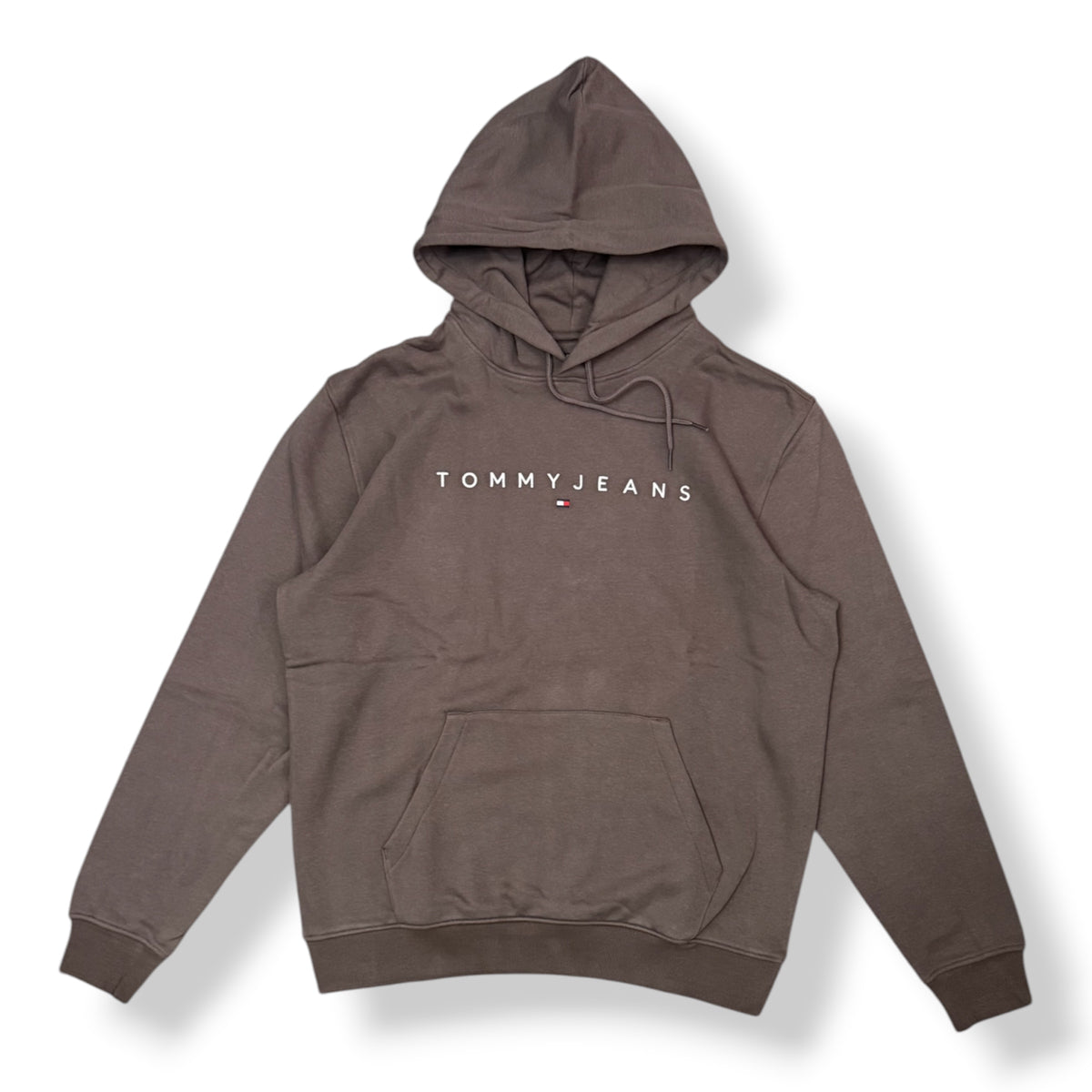 TOMMY JEANS - Felpa Uomo con cappuccio, tex.felpato, Col.Marrone