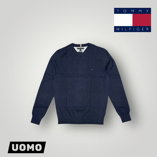 Maglioncino TOMMY HILFIGER Uomo 81% cotone e 19% poliestere, col.Blu