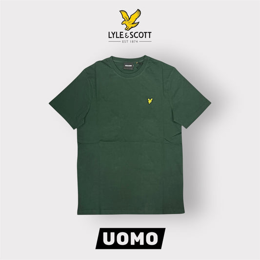 LYLE & SCOTT- T-Shirt Uomo Regular Fit, Col.Dark Green
