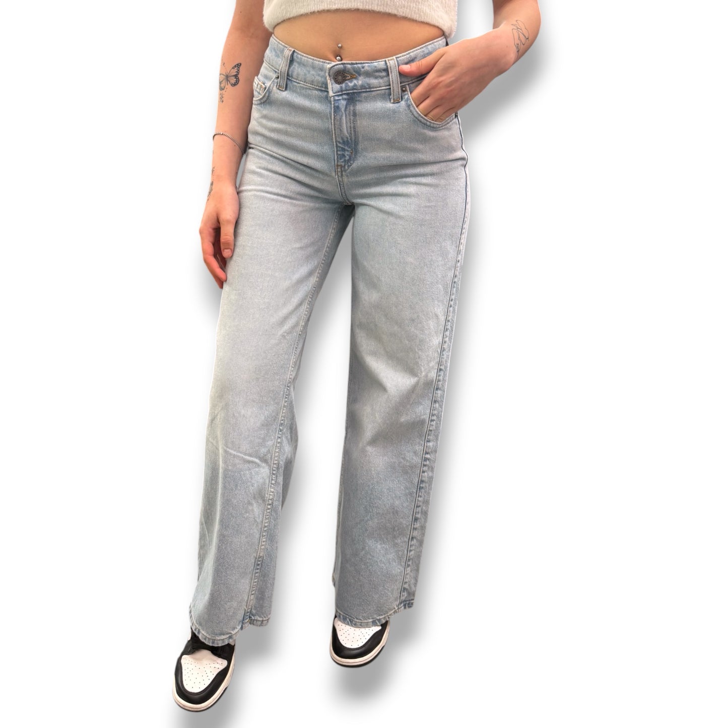 GUESS JEANS - Pantalone Donna, mod.Wide Leg, (L30)
