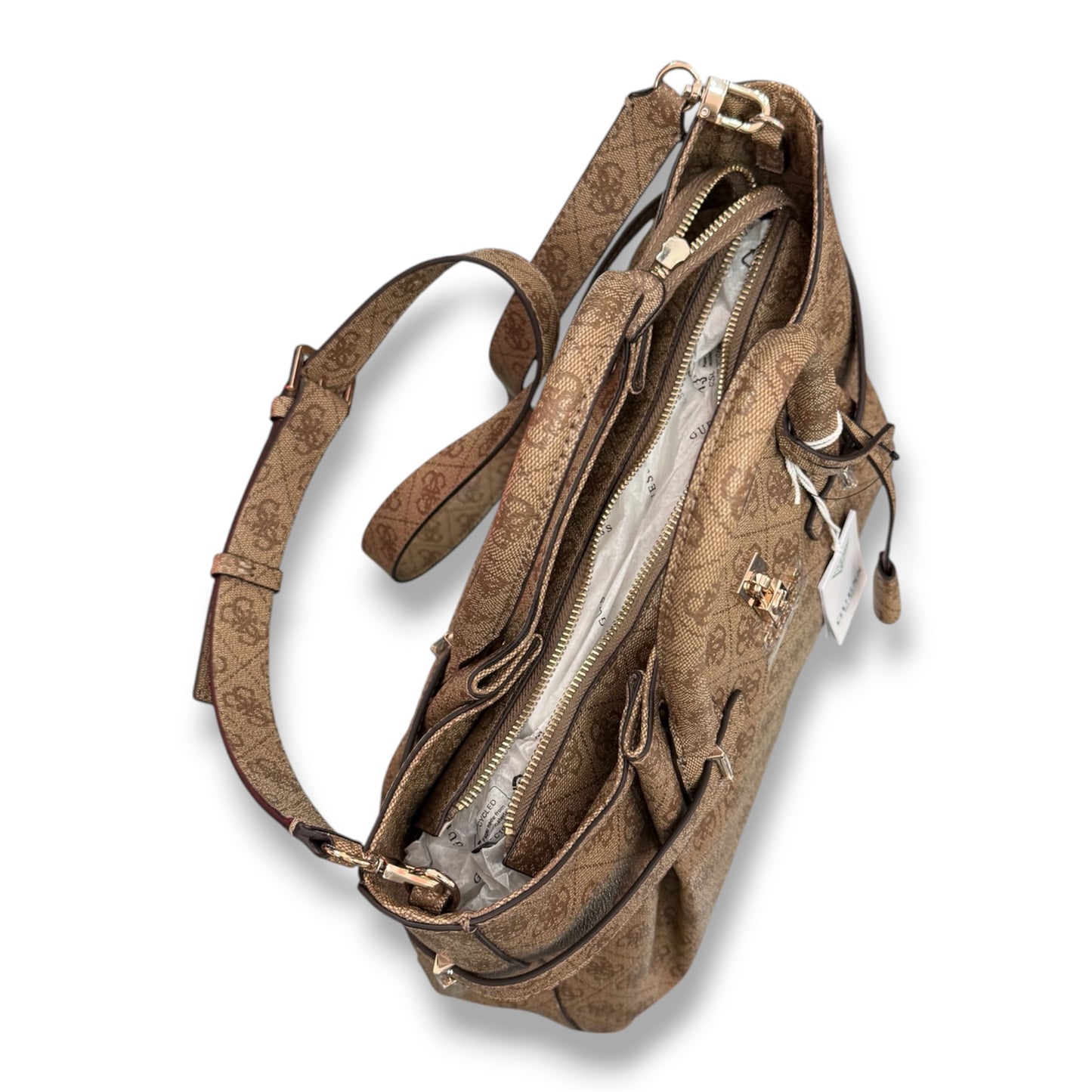 GUESS- Borsa Donna, Group:YESBA, Col.LATTE LOGO