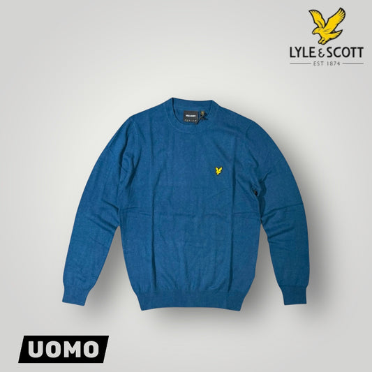 Maglioncino LYLE & SCOTT Uomo, 70% Cotone - 30% Lana Merino, col.Apres Navy