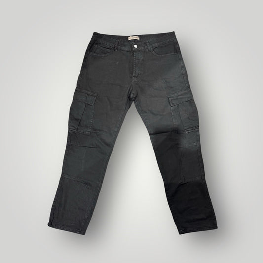 Jeans Just West Uomo in Denim Nero, Cargo BaggyFit