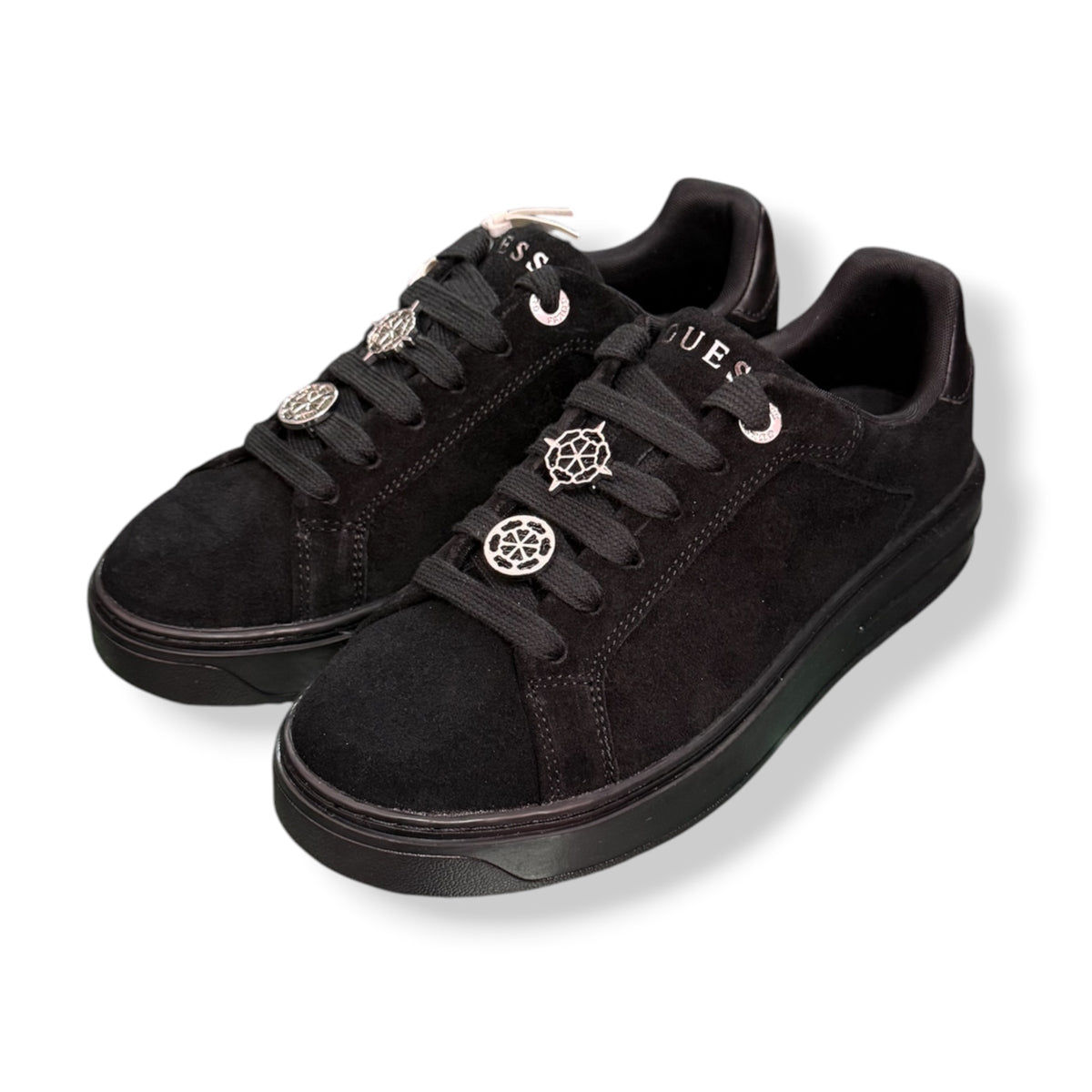 GUESS - Scarpe Donna, in camoscio, Col.Nero