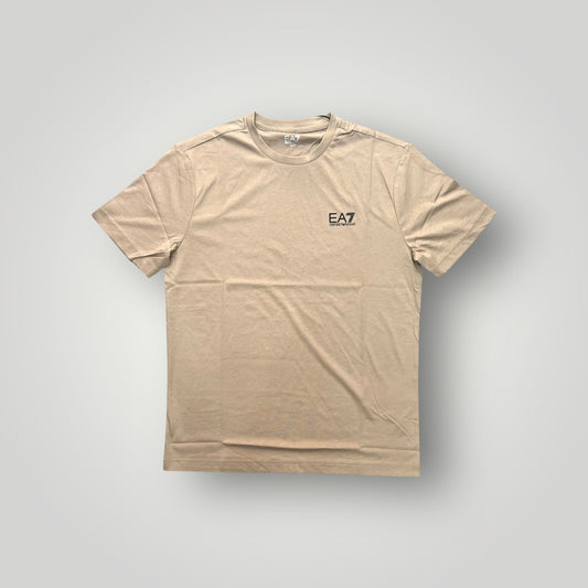 T-shirt EA7 emporio armani, con logo lato cuore, Col.Beige