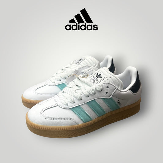 ADIDAS- Scarpe SAMBA XLG, Col.Bianco/verde