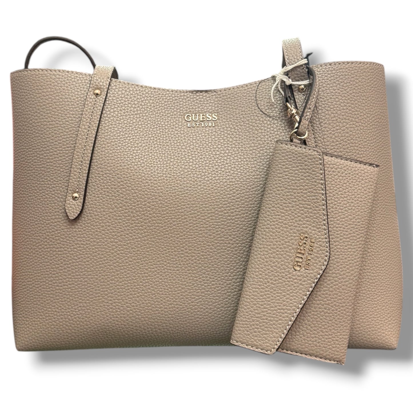 GUESS- Borsa Donna, Group:BRENTON, Col.DARK TAUPE