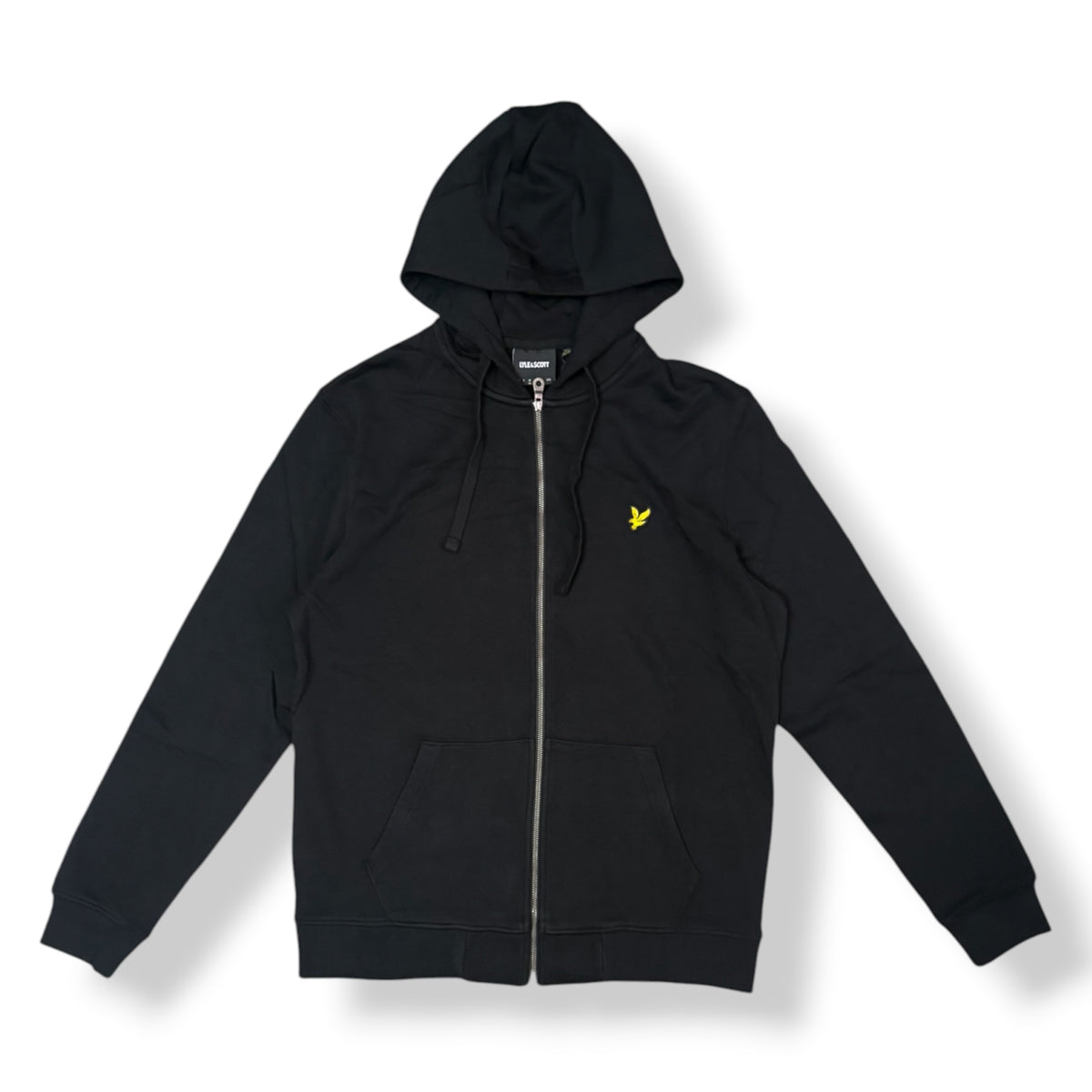 Felpa LYLE&SCOTT con cappuccio e zip, Col.Nero