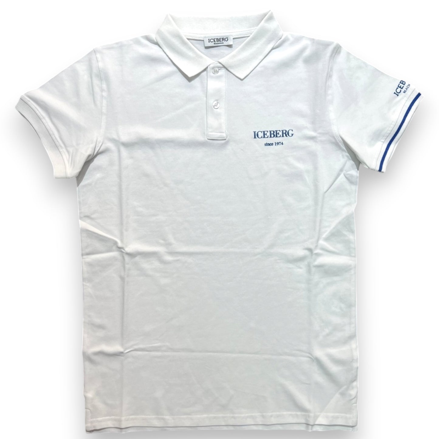 ICEBERG BEACHWEAR- Polo Uomo, Regular Fit, Col.Bianco