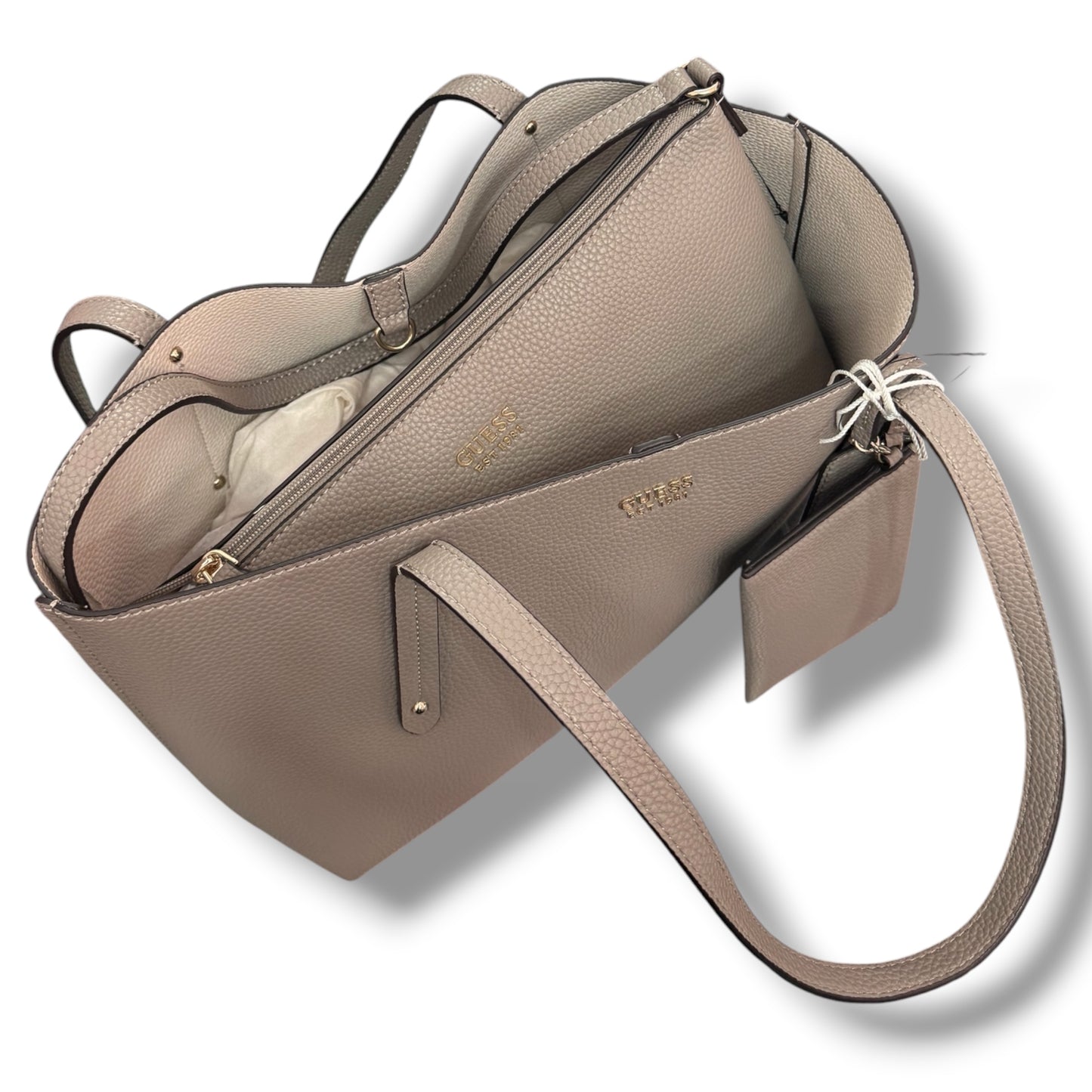 GUESS- Borsa Donna, Group:BRENTON, Col.DARK TAUPE