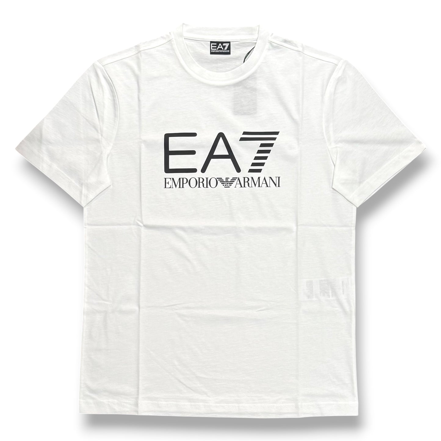 EMPORIO ARMANI- T-shirt Uomo, con stampa frontale, col.Bianco/Nero