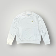 Carica l&#39;immagine nel visualizzatore di Gallery, MockNeck Sweatshirt Donna LYLE &amp; SCOTT estiva bianca in cotone garzato con collo stretto ComfortFit
