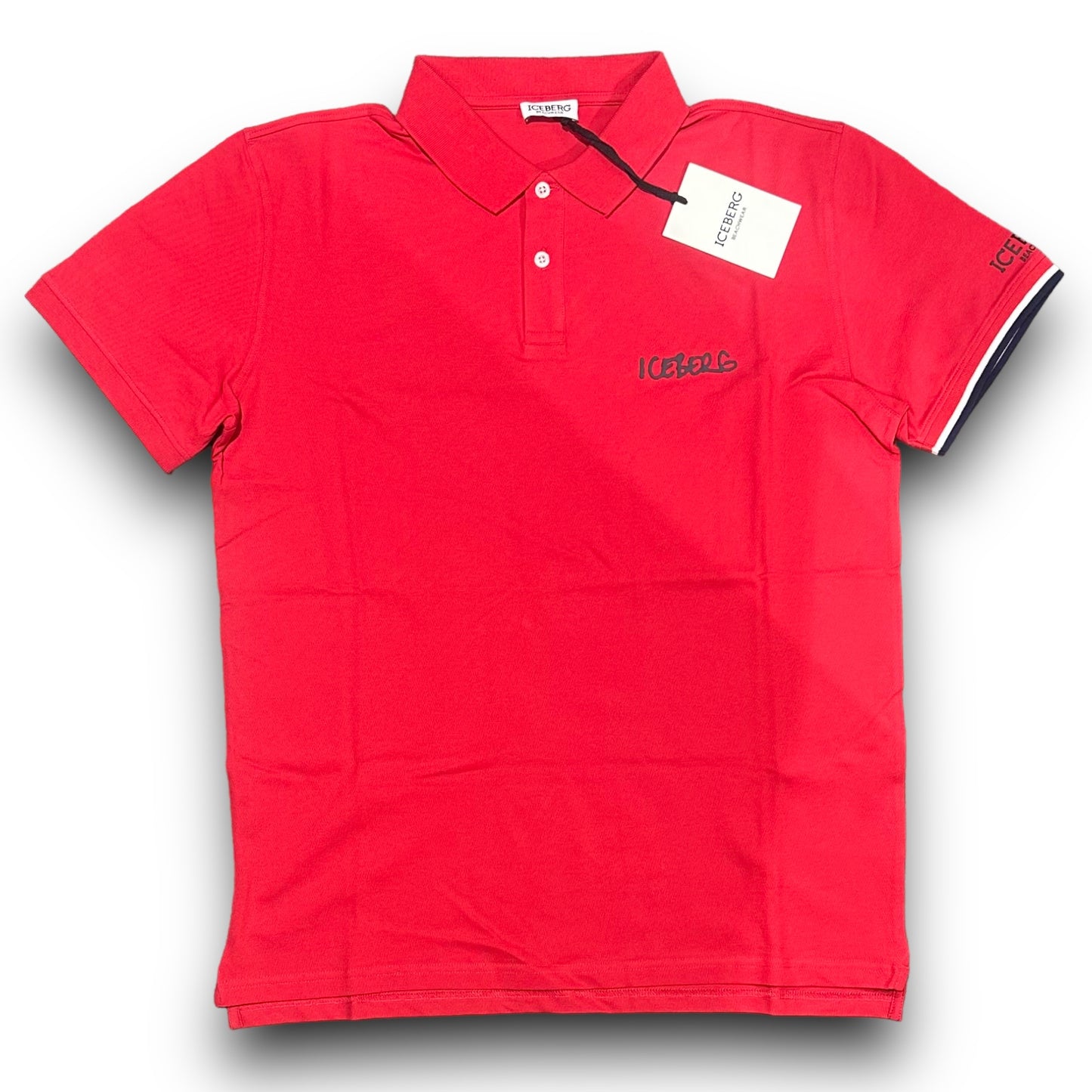 Polo ICEBERG BEACHWEAR Uomo piquet, RegulrFit, col.Rosso