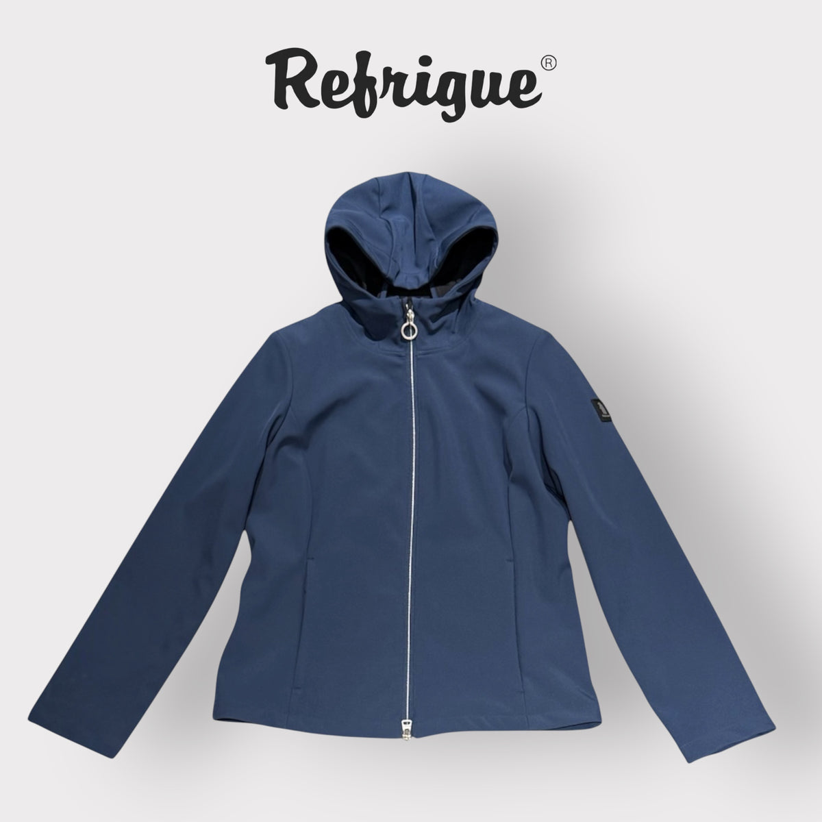 REFRIGUE- Giubbotto Donna estivo con cappuccio, mod.VASTA, Col.Navy