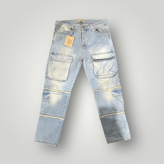 Jeans Just West Uomo in Denim sabbiato, Cargo BaggyFit