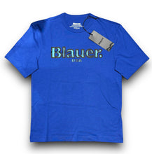 Carica l&#39;immagine nel visualizzatore di Gallery, T-shirt BLAUER Uomo blu elettrico con stampa frontale, RegulrFit
