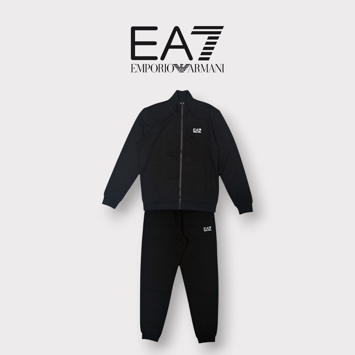 EA7 - Tuta completa Uomo, tex.cotone, Col.Nero