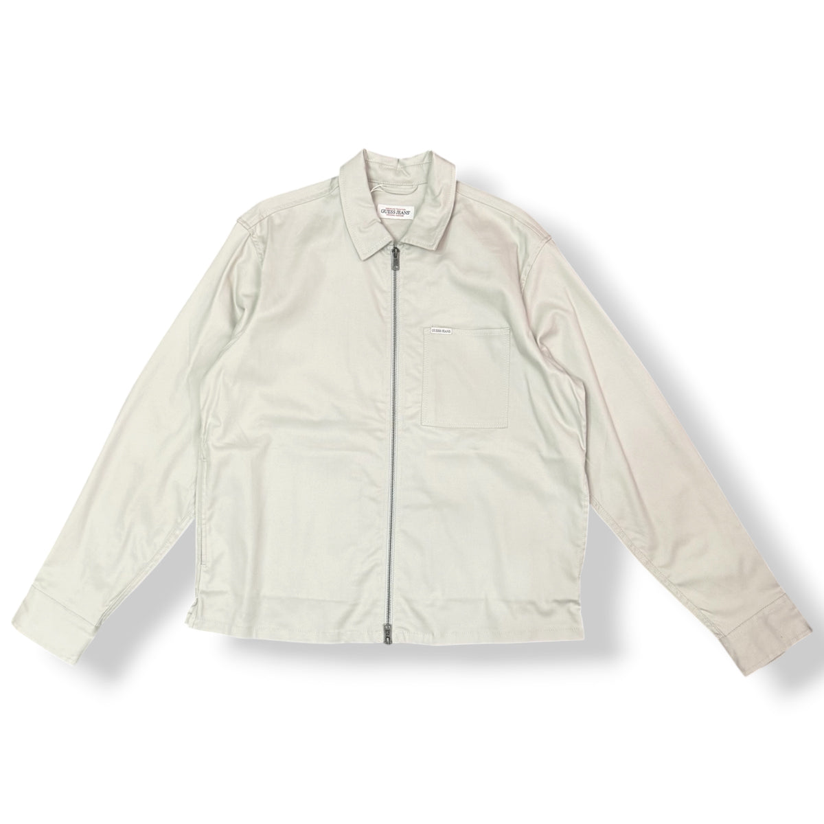 GUESS - Camicione Uomo con taschino lato cuore, Col.Beige