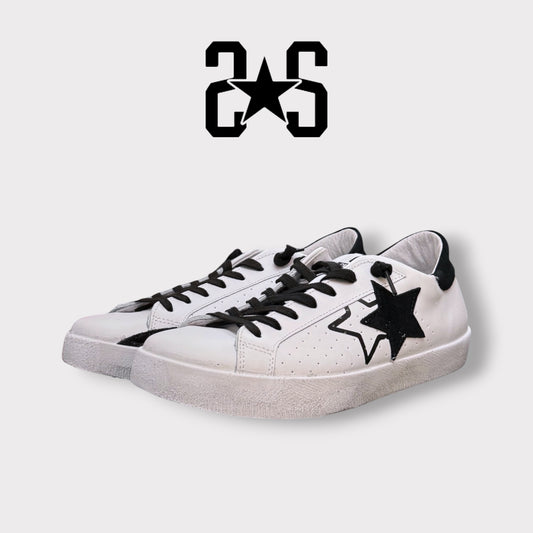 2 - STAR, Scarpa Uomo, Col.Bianco/Nero