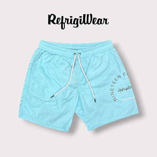 REFRIGIWEAR - Costume Uomo con logo rotondo, Col.Celeste
