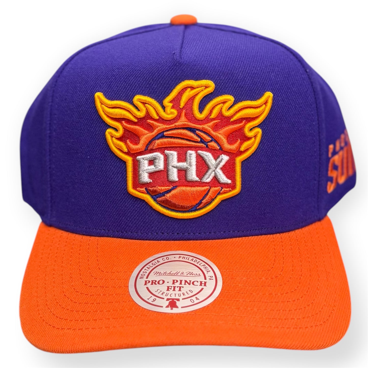 MITCHELL&NESS-Cappello PHOENIX SUNS, Col.Viola/Arancione