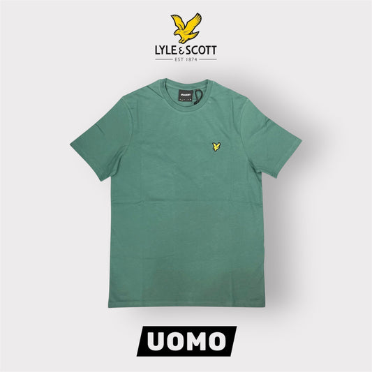 LYLE & SCOTT- T-Shirt Uomo Regular Fit, Col.Everglade
