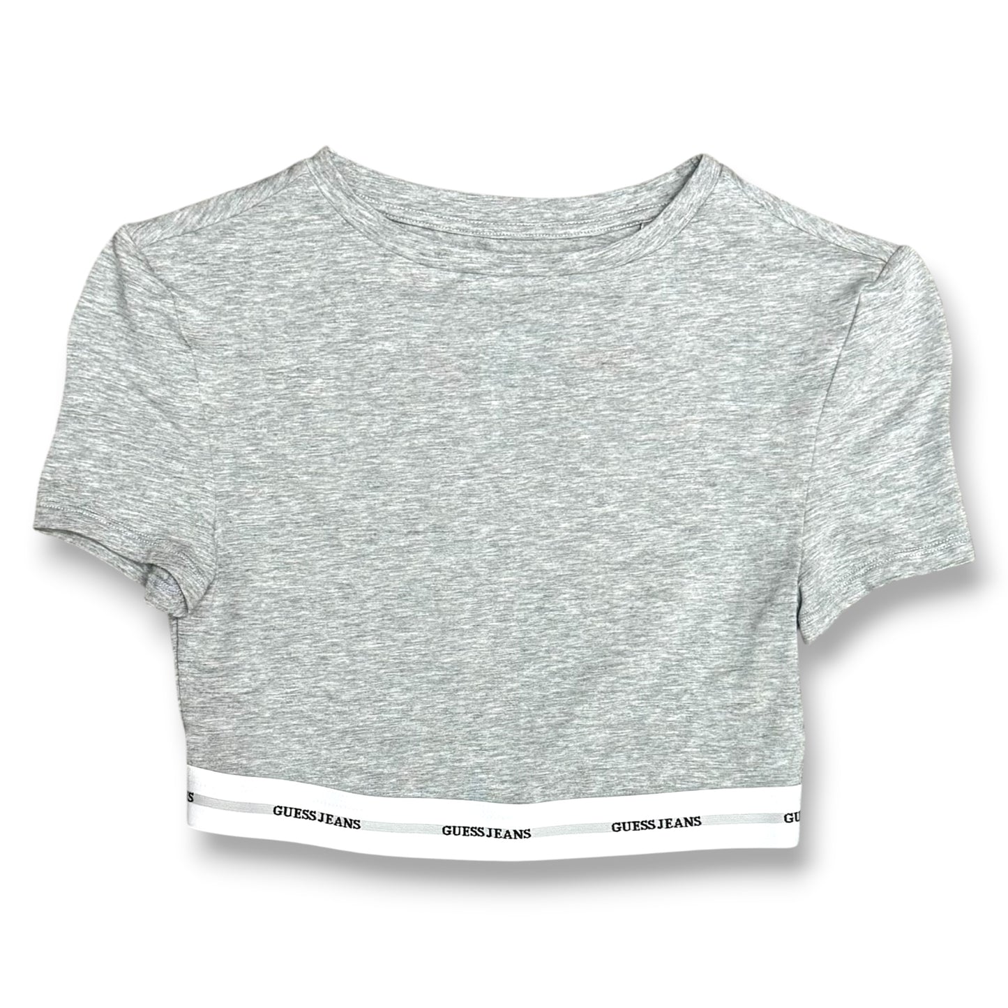 GUESS JEANS- T-shirt Donna, CroppedFit, col.Grigio