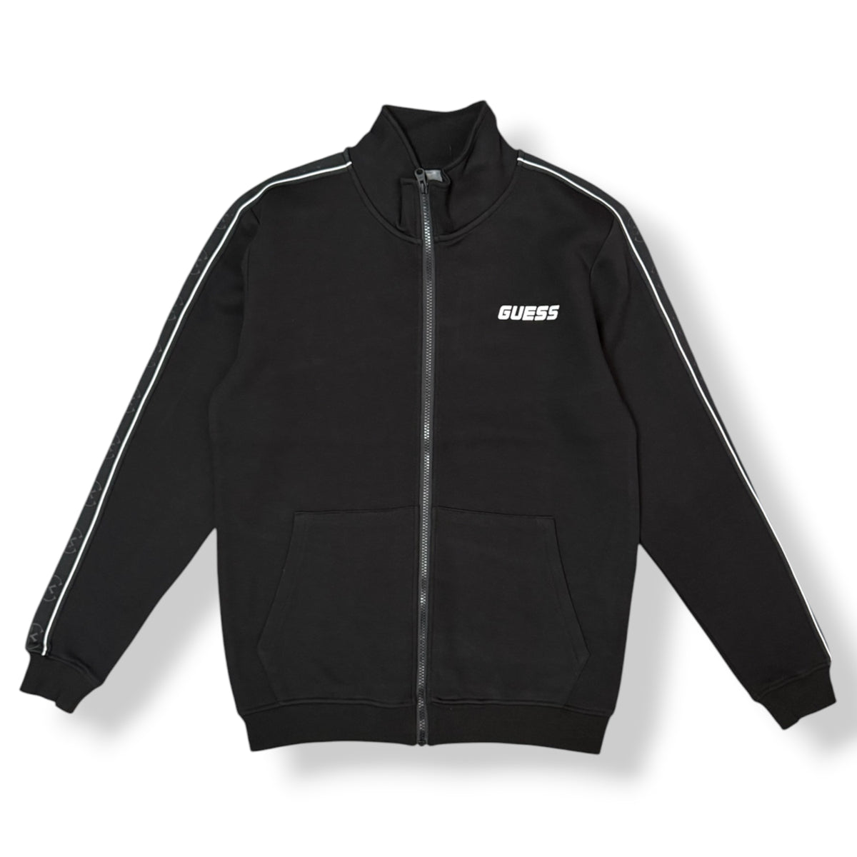 GUESS - Tuta completa Uomo, con scritta lato cuore , tex.neoprene, Col.Nero