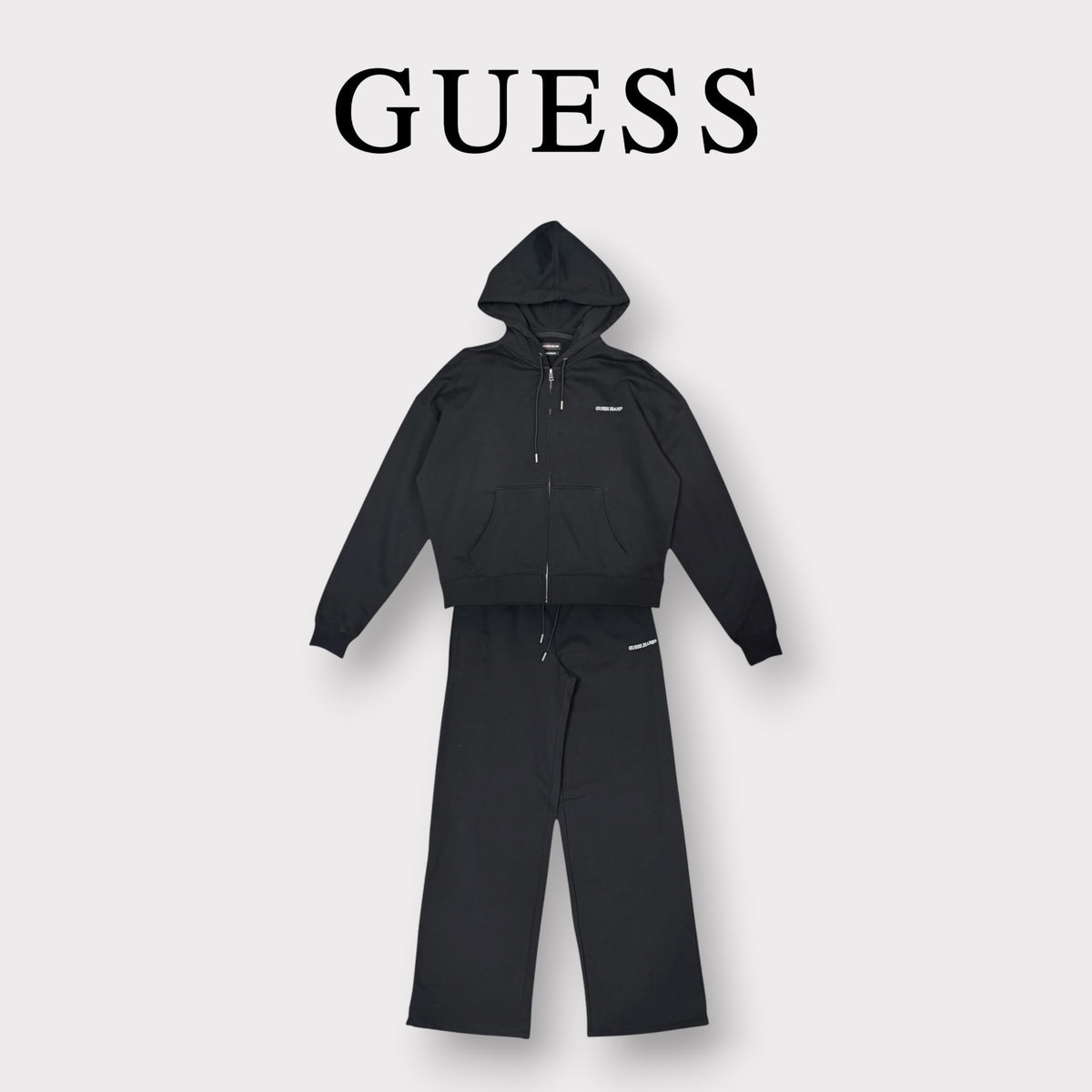 GUESS- Tuta completa Donna in tex.garzato, (Oversize), Col.Nero