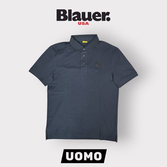 BLAUER- Polo Uomo, Regular Fit, mod.Albans, Col.Blu