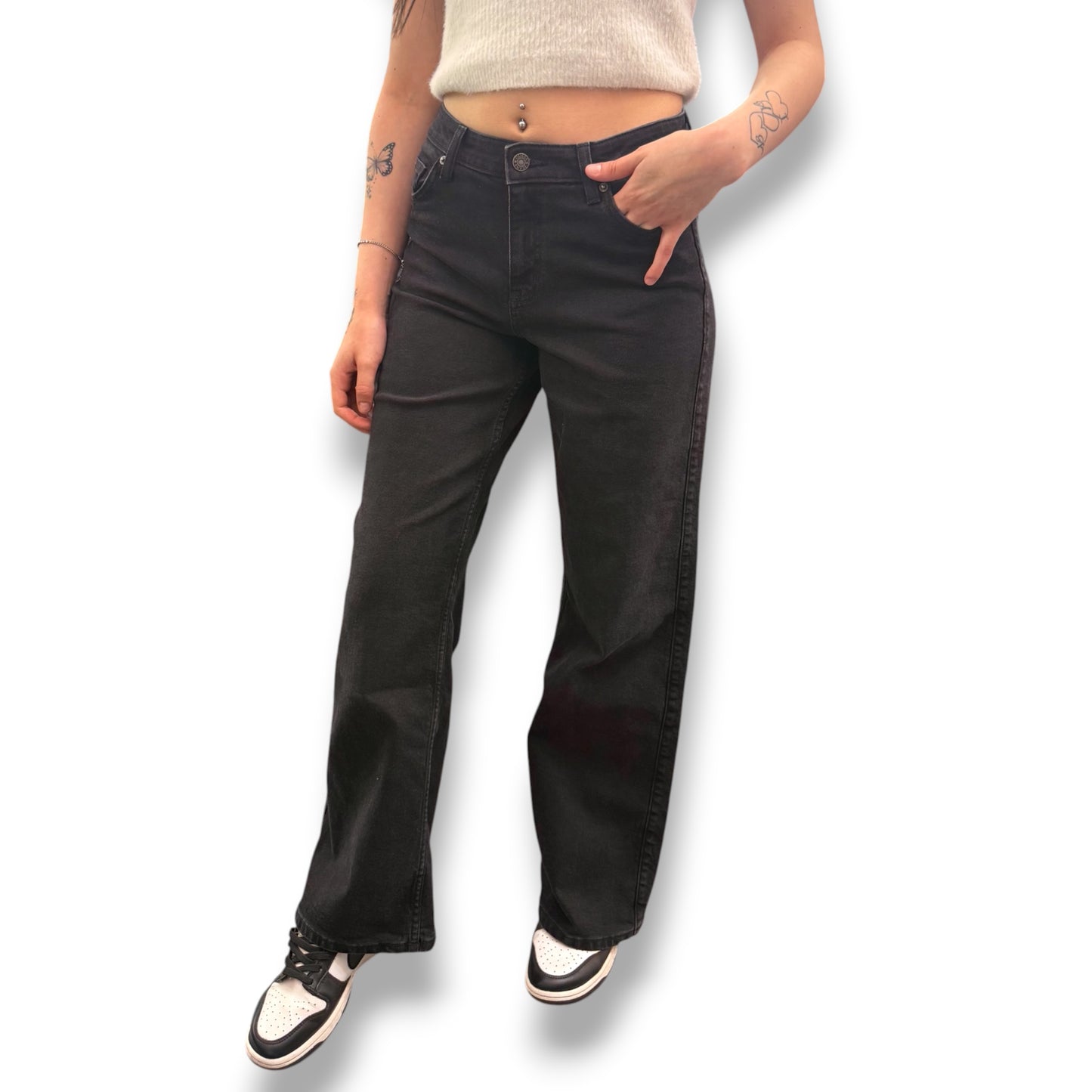 GUESS JEANS - Pantalone Donna, mod.Wide Leg, (L30)
