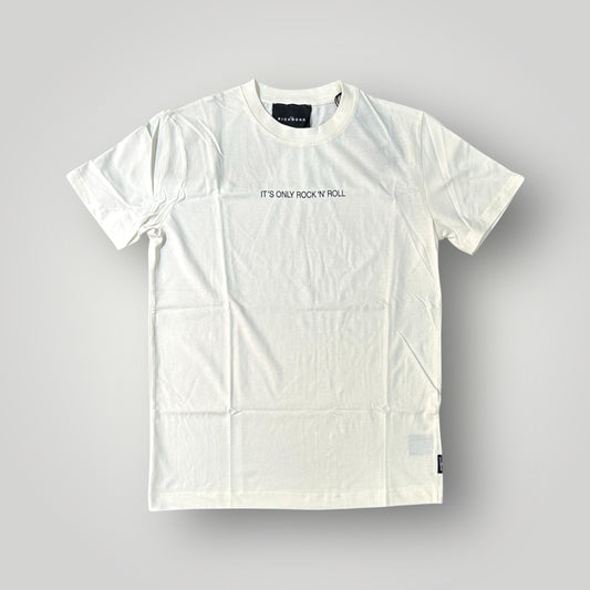 T-shirt RICHMOND Uomo, con stampa frontale piccola, Col. Milk (it's only rock 'n'roll)
