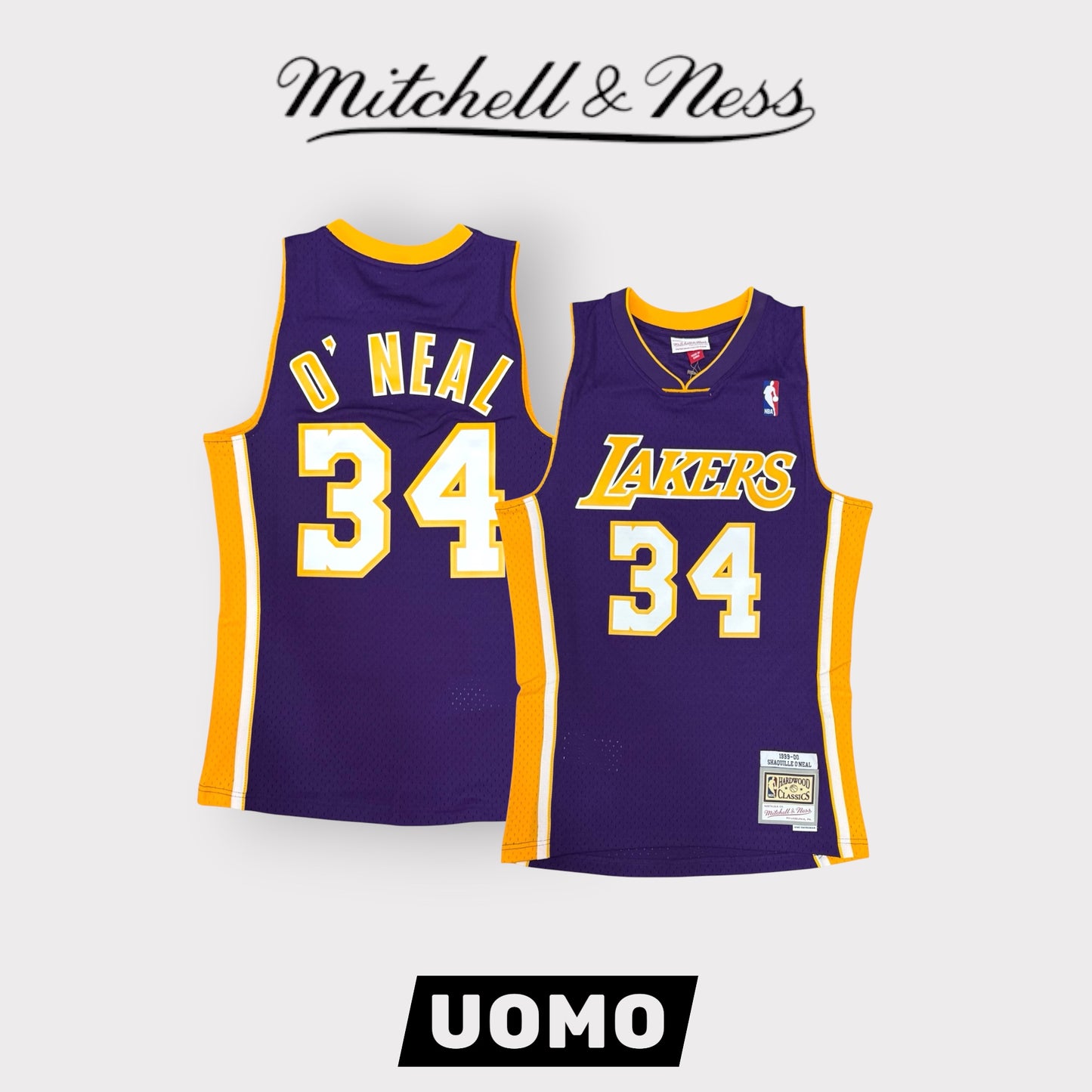 MITHCHELL&NESS- Canotta Los Angeles Lakers, (34-Shaquille O’Neal)
