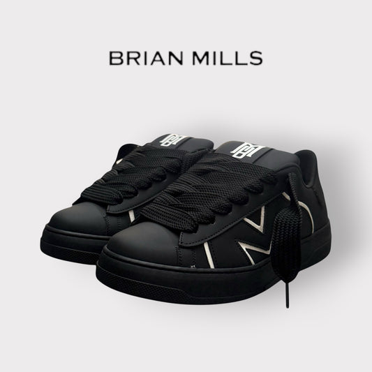 BRIAN MILLS- Scarpe Uomo, mod.1001, Col.Nero/Bianco