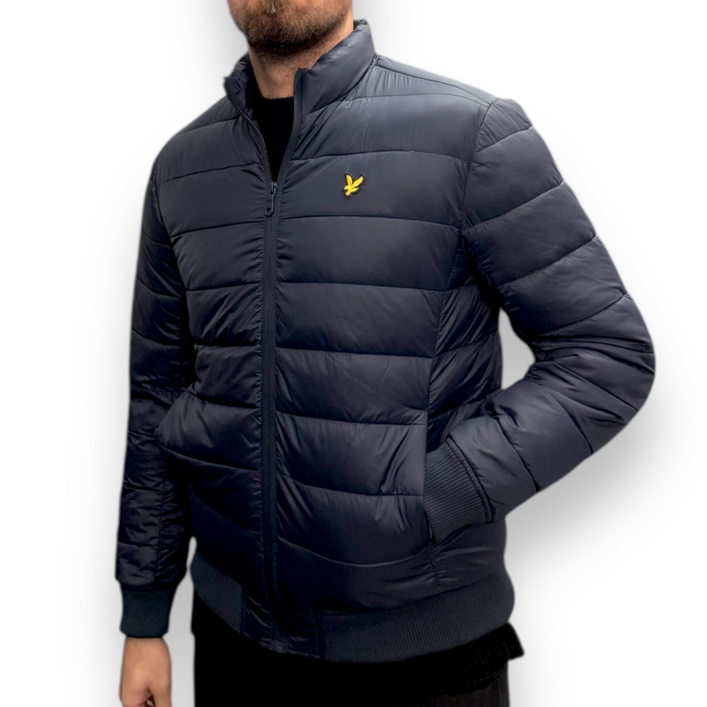 Giubbotto  LYLE&SCOTT, mod.Funnel Neck Wadded Jacket, Col.Dark Navy