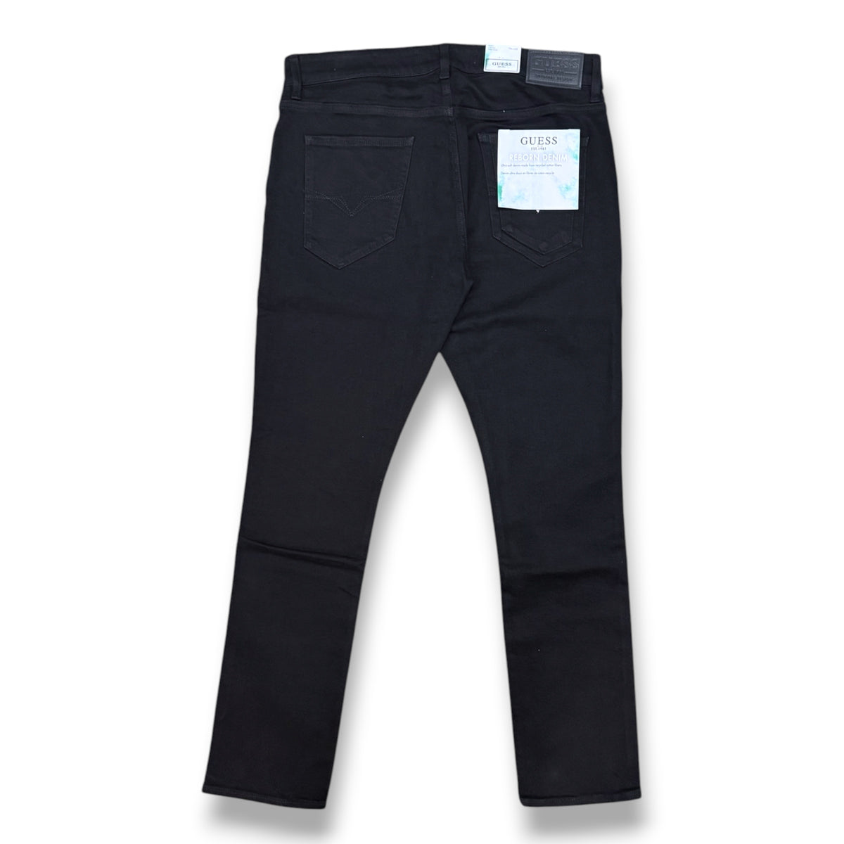GUESS JEANS- Jeans Uomo, mod.Skinny Low Rise Taille Basse, Col.Nero
